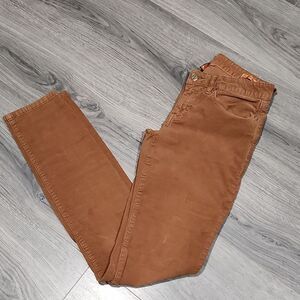Tory Burch Carmel Ivy Super Skinny Corduroy Pants